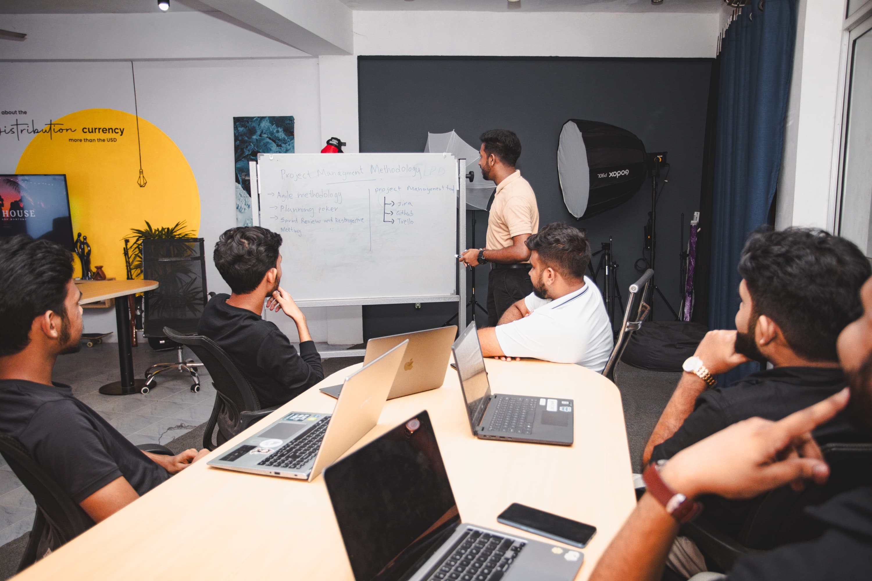 The Clofel team collaborating during a working session